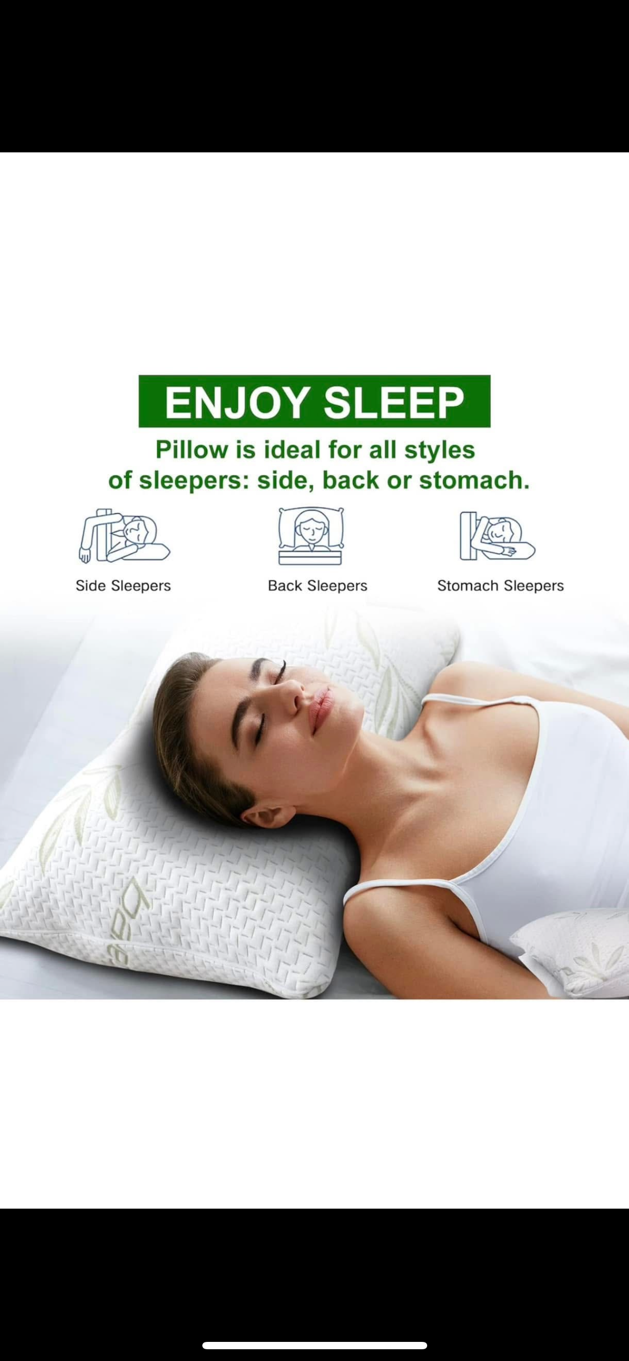 1pc Bamboo Pillow King Size