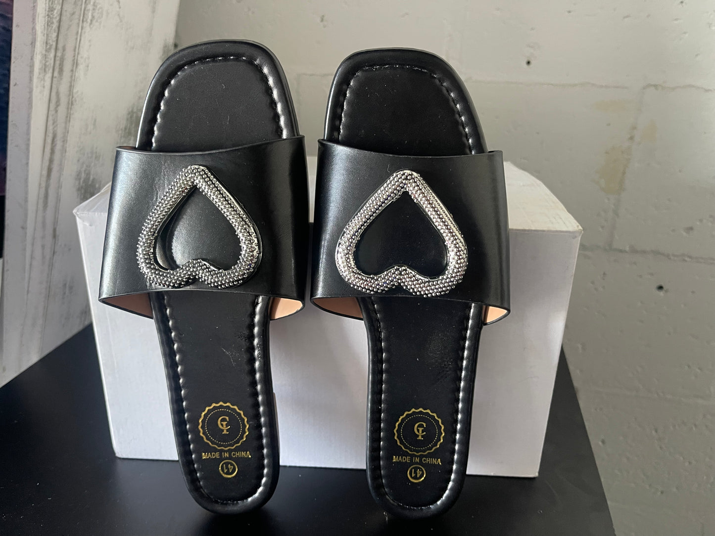 Heart Slip-On Sandals