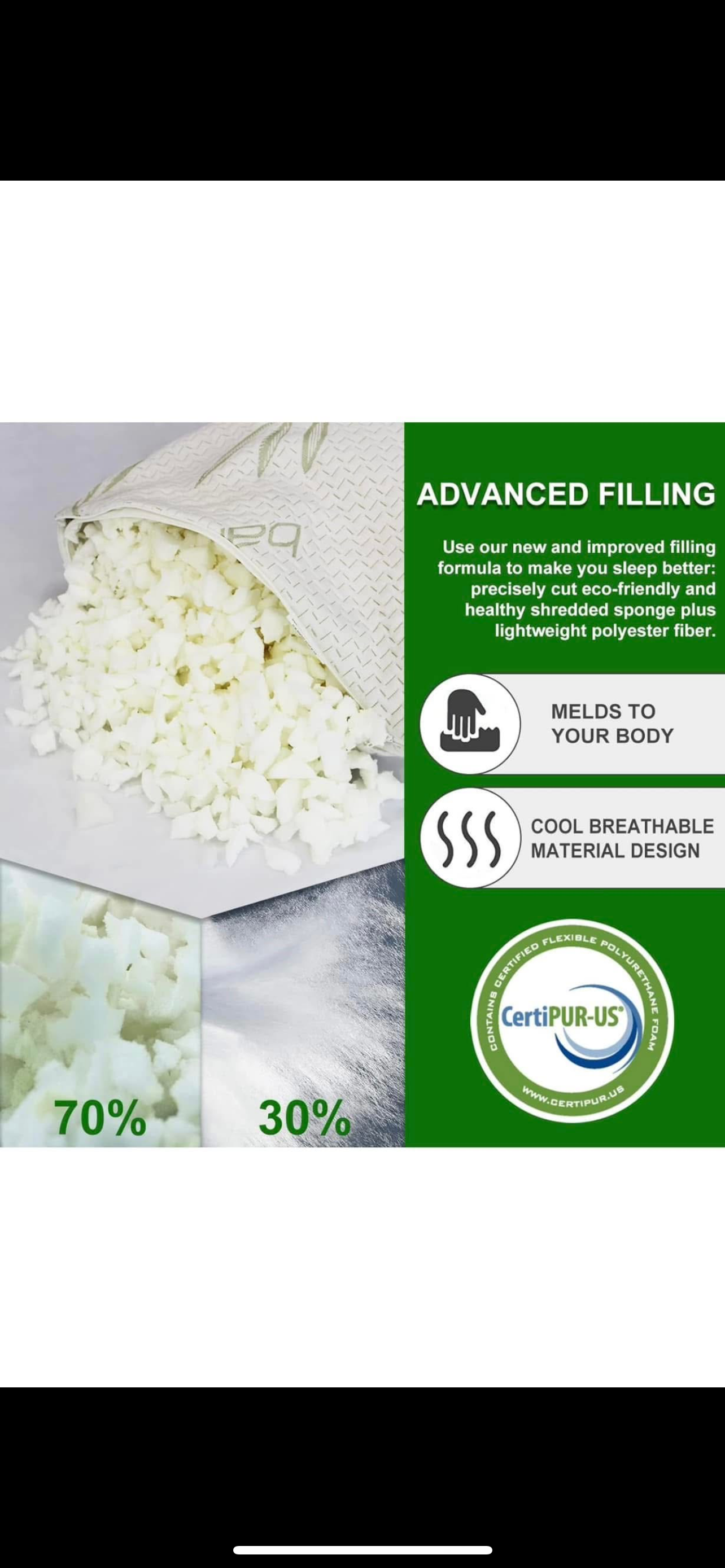 1pc Bamboo Pillow King Size