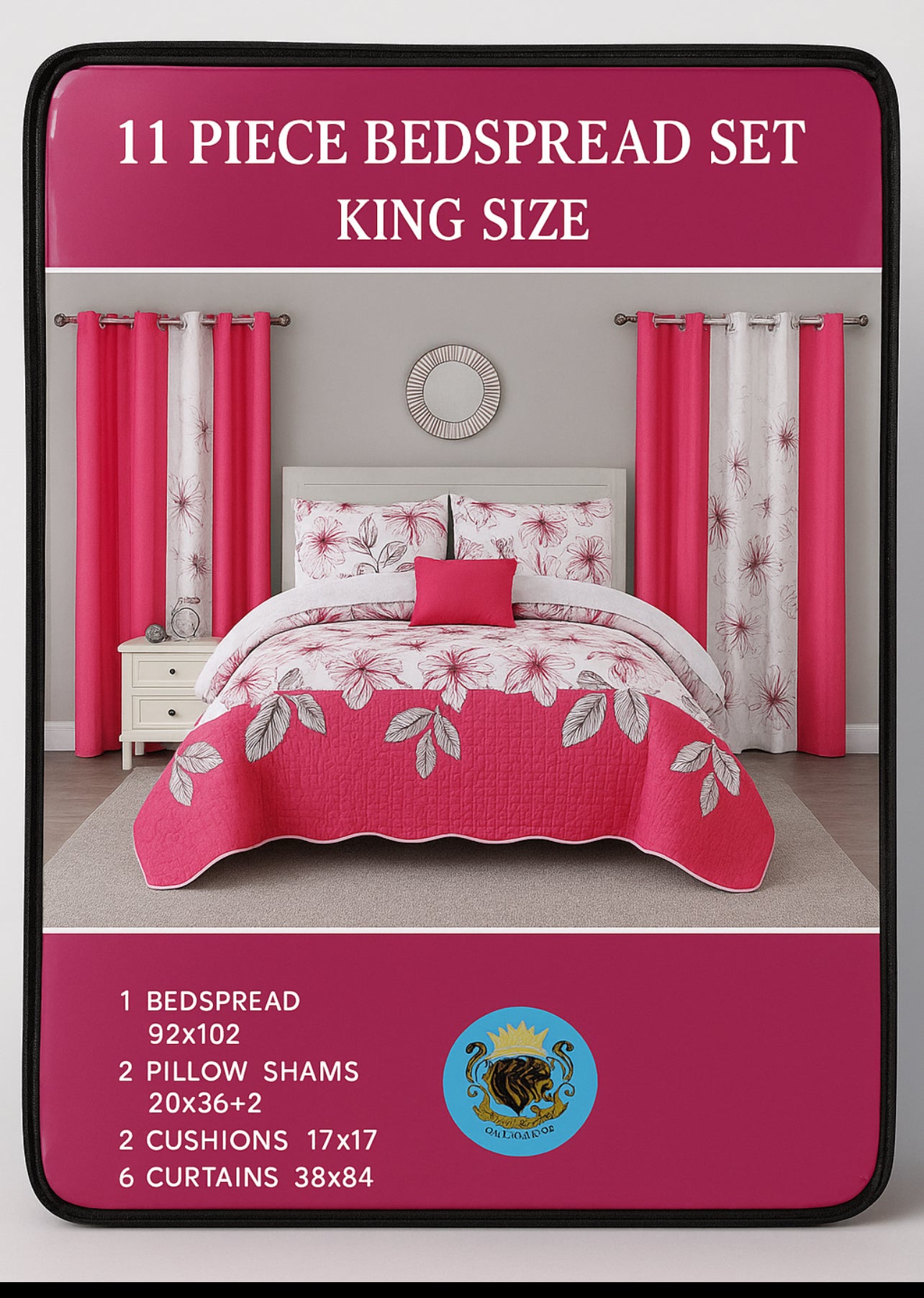 11 Piece Bedspread Set King Size