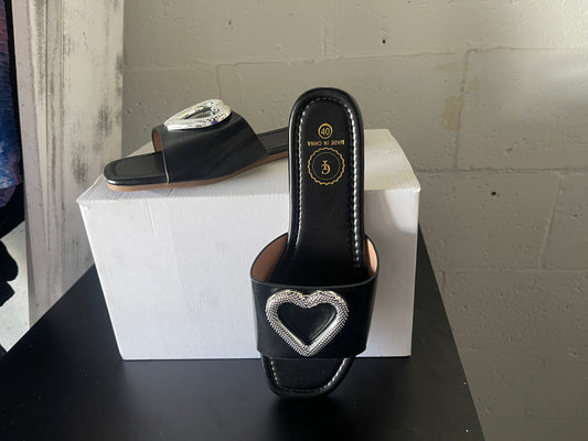 Heart Slip-On Sandals