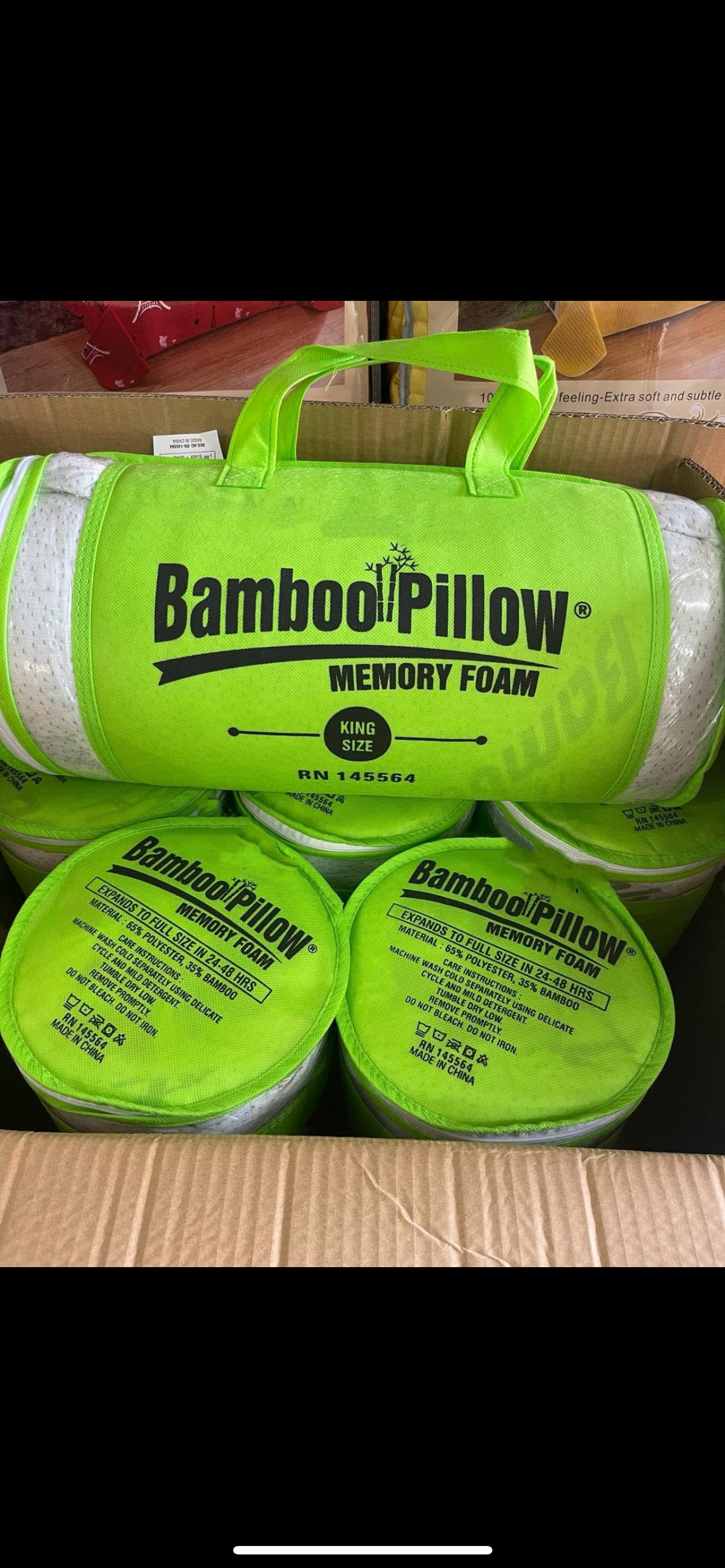 1pc Bamboo Pillow King Size