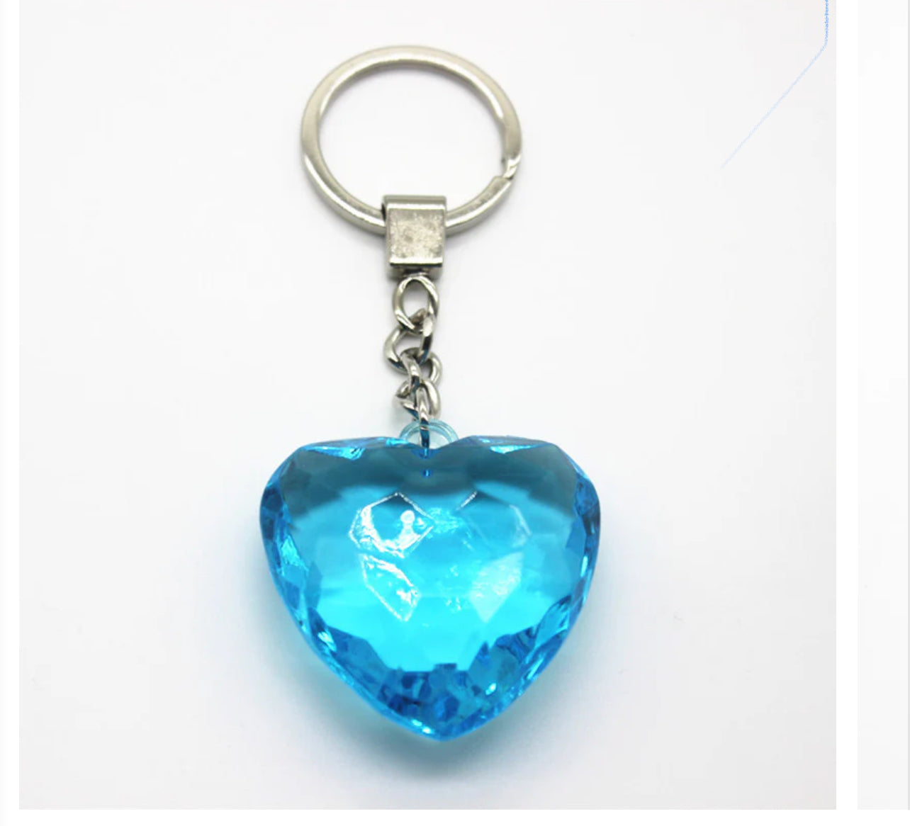 Elegant Crystal Heart Keychain