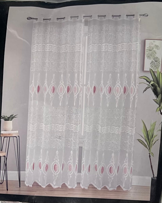 1pcs Embroidered Grommet Window Panet
53" x 84"