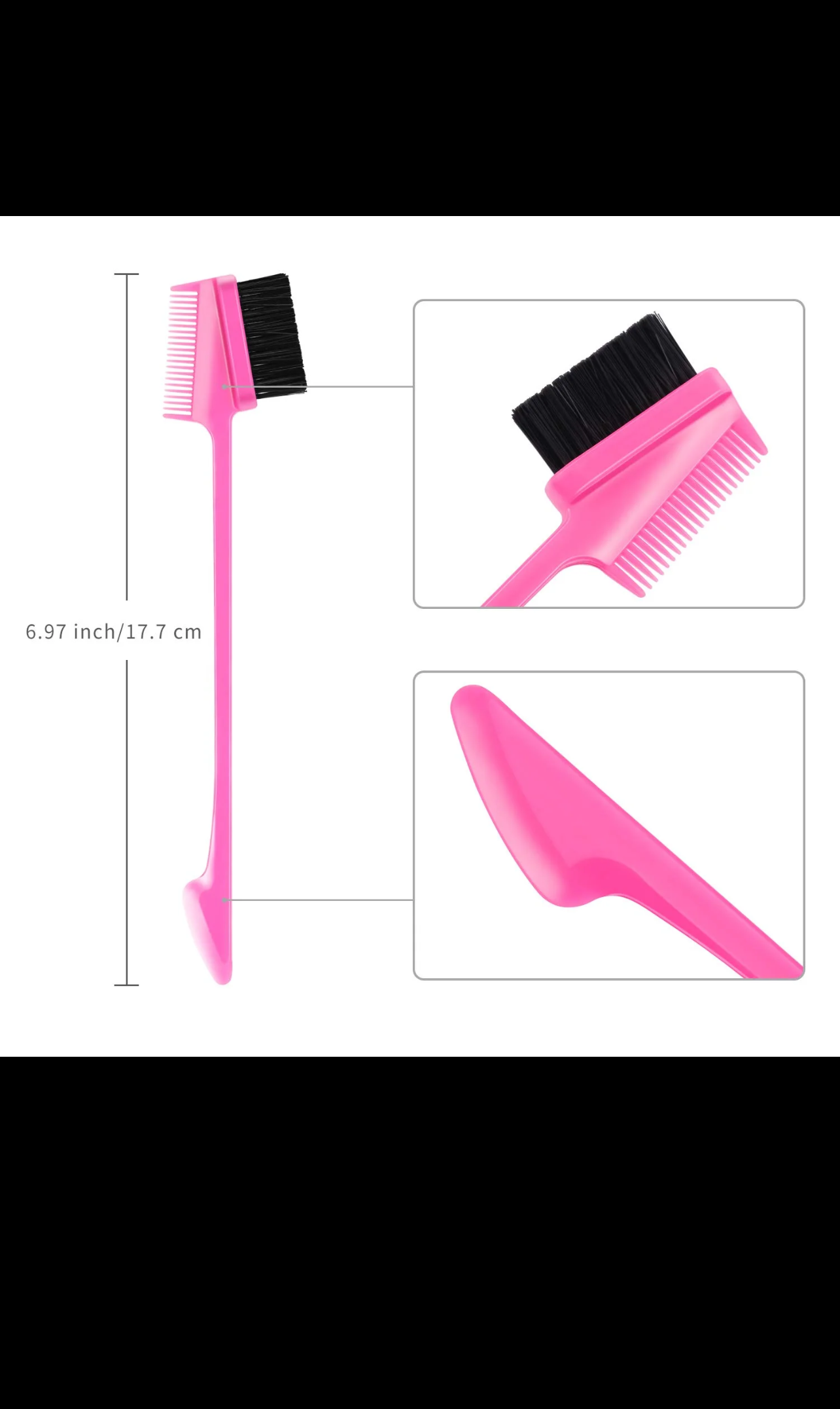 2pcs 3 in 1 Hair Edge Brush