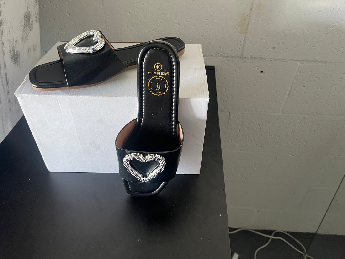Heart Slip-On Sandals