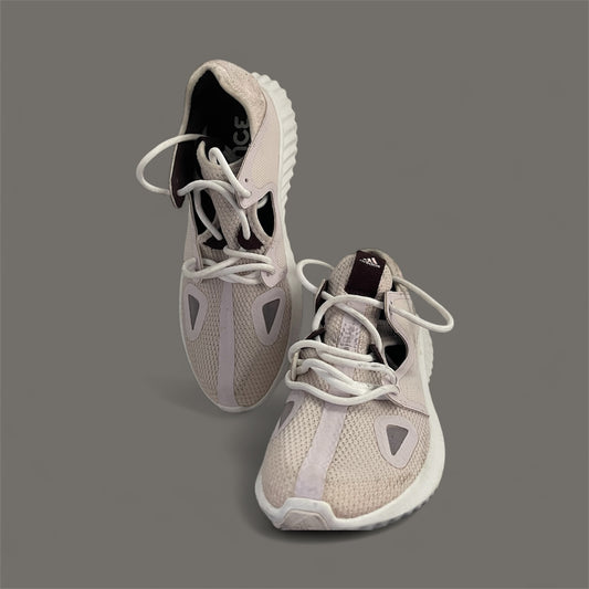 Used Adidas Run Lux Clima running shoe in off-white.
